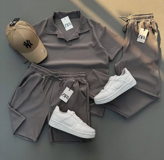 اونصومبل trico + chort + pontalon gris